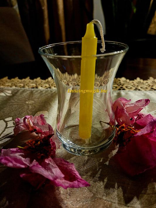 Yellow Chime Candle Same Day Service