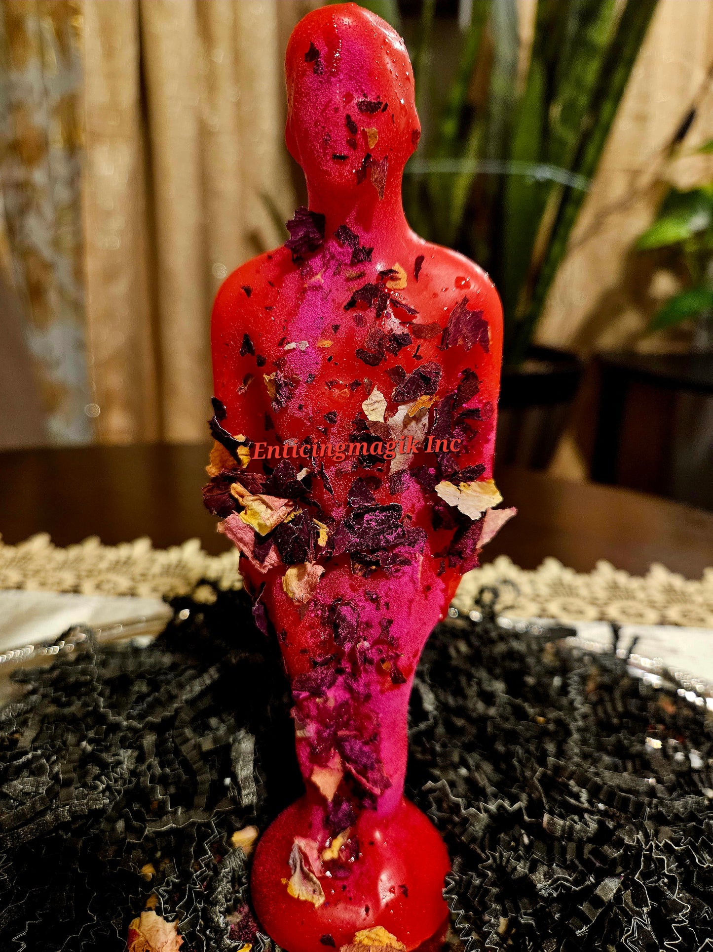 Red Male Fixed Figure Candle