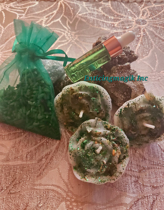 Candle Money Drawing Rose Set