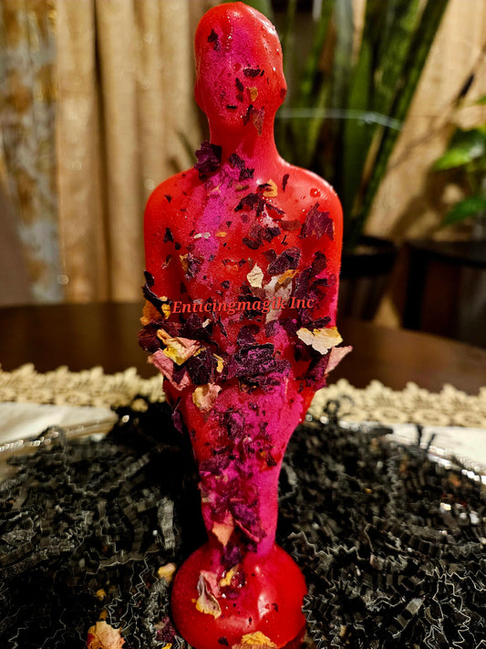 Red Male Fixed Figure Candle