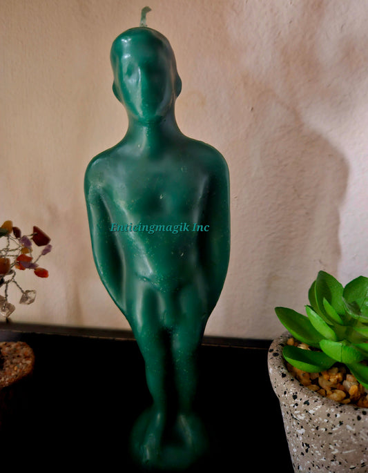 Green Candle Male Figure